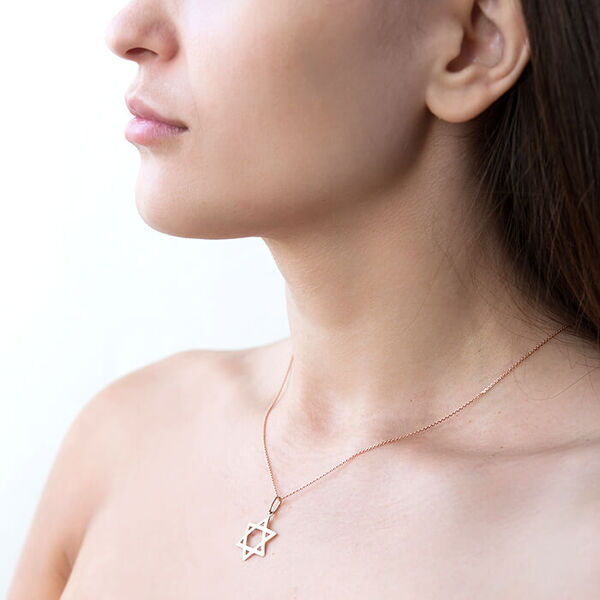 кулон звезда давида золото 585 кулон звезда давида золото 585