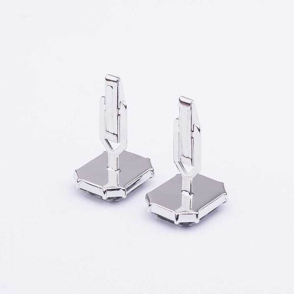 Запонки в белом золоте с чернением 025230 Запонки в белом золоте с чернением 025230