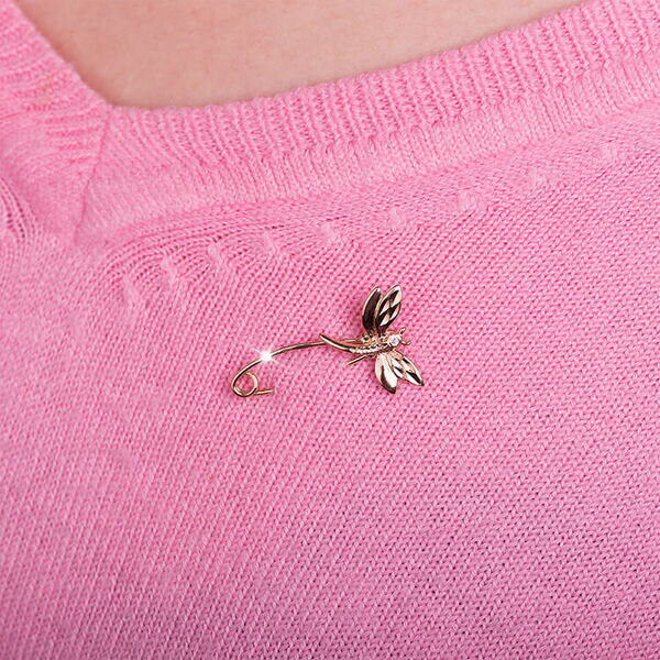 ювелирная булавка стрекоза