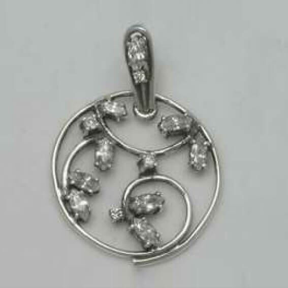 Серебряный подвес Орланд 026683 детальное изображение ювелирного изделия Серебряные подвески Серебряный подвес Орланд 026683 детальное изображение ювелирного изделия Серебряные подвески