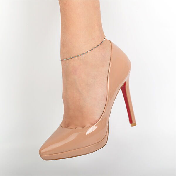 Серебряный браслет на ногу  Серебряный браслет на ногу