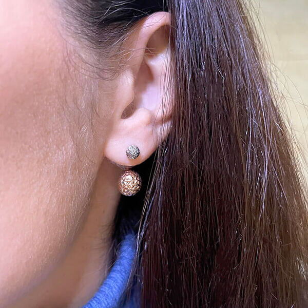 Серьги золотые шарики диор Серьги золотые шарики диор