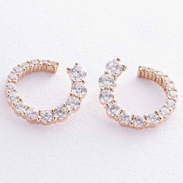 Женские серьги - пусеты в желтом золоте Синди с фианитами 039079 детальное изображение ювелирного изделия Золотые серьги с фианитом Женские серьги - пусеты в желтом золоте Синди с фианитами 039079 детальное изображение ювелирного изделия Золотые серьги с фианитом