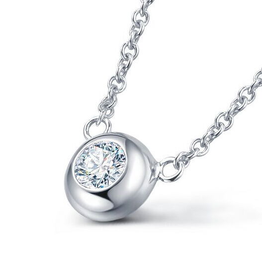 Кольє з діамантом в білому кольорі з платини 039216 детальне зображення ювелірного виробу Кольє з діамантом в білому кольорі з платини 039216 детальне зображення ювелірного виробу