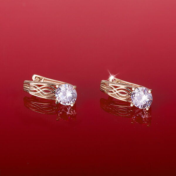 золотые сережки с камнем золотые сережки с камнем