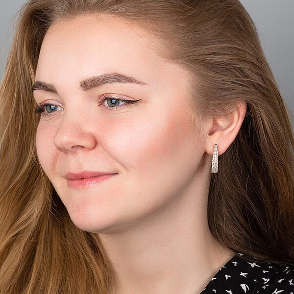 золотые серьги с фианитами золотые серьги с фианитами