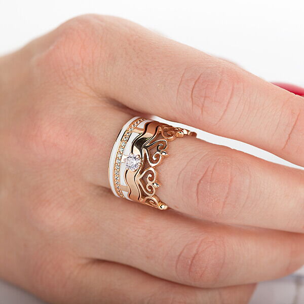 золотое кольцо корона золотое кольцо корона