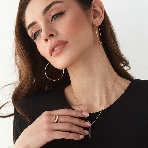 большие серьги кольца