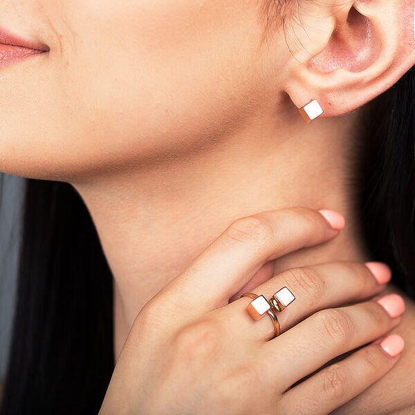 Золотое кольцо Кубики 030098 Золотое кольцо Кубики 030098