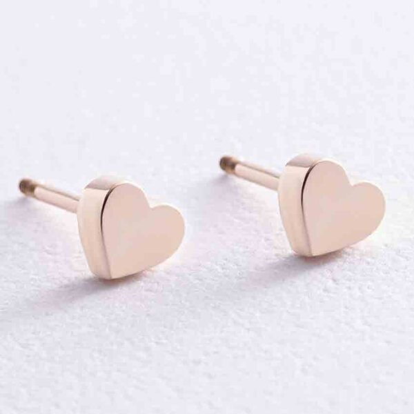 Серьги в желтом золоте сердечки 038709 детальное изображение ювелирного изделия Золотые серьги без вставок