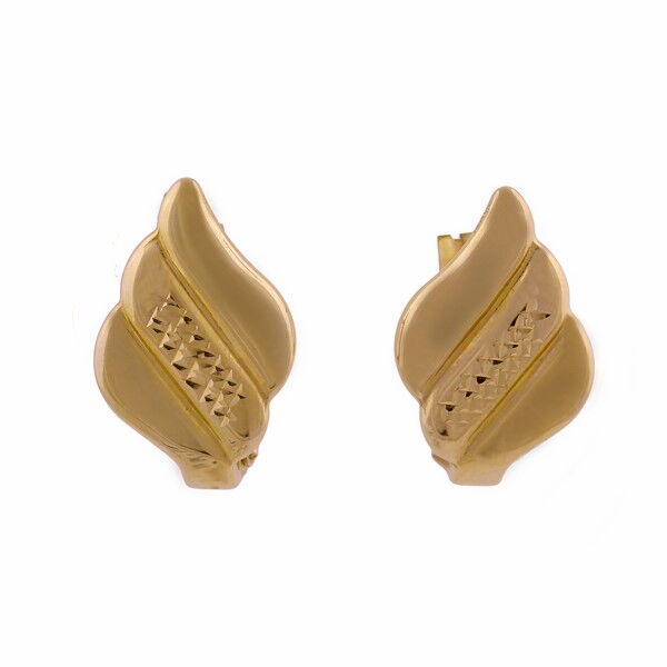 Золотые серьги 470340 детальное изображение ювелирного изделия Золотые серьги с английским замком