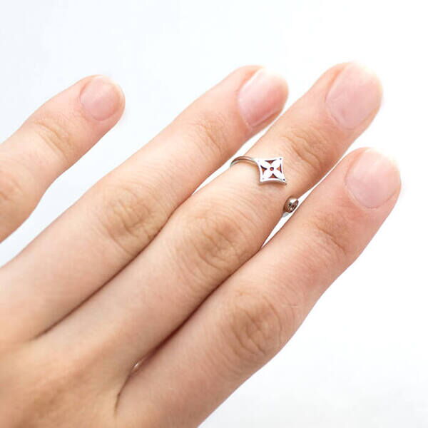 фаланговое кольцо белое золото фаланговое кольцо белое золото