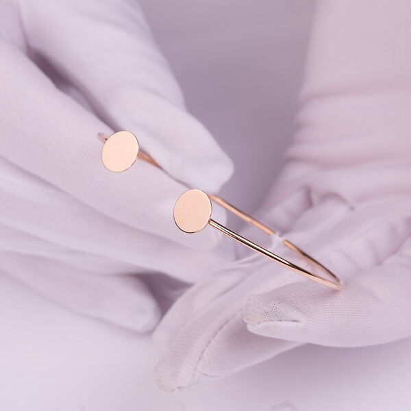 Золотий браслет з глянцевими монетками 038517 детальне зображення ювелірного виробу Золотий браслет з глянцевими монетками 038517 детальне зображення ювелірного виробу