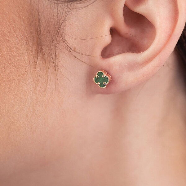 сережки клевер сережки клевер