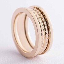 обзорное фото Стильное кольцо из желтого золота 038660  Золотые кольца без вставок
