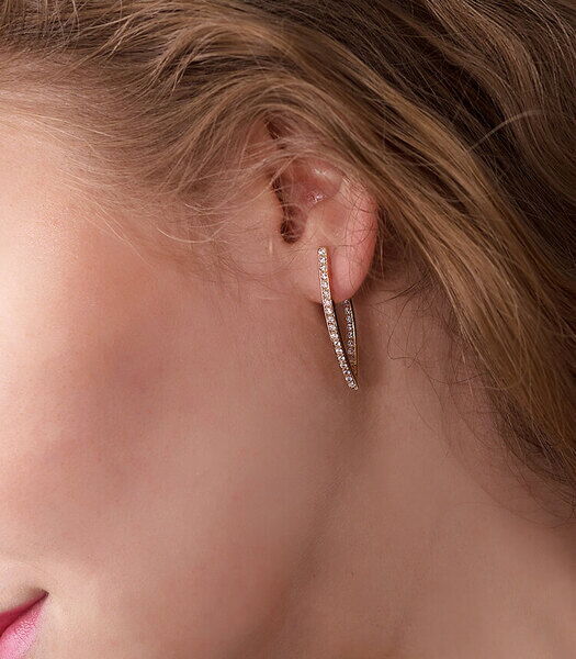 серьги золотые с фианитом серьги золотые с фианитом