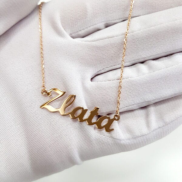 Золотое именное колье Злата 033199 детальное изображение ювелирного изделия Именные золотые колье Золотое именное колье Злата 033199 детальное изображение ювелирного изделия Именные золотые колье