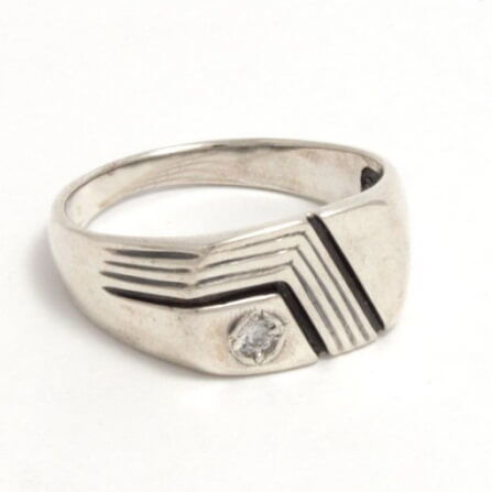 Серебряная печатка Антон 026630 детальное изображение ювелирного изделия Серебряные кольца Серебряная печатка Антон 026630 детальное изображение ювелирного изделия Серебряные кольца