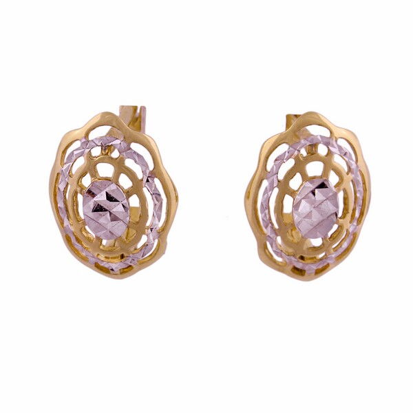 Золотые серьги 210444 детальное изображение ювелирного изделия Золотые серьги с английским замком