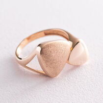 обзорное фото Золотое кольцо без вставок с напылением "Эйфория" 037939 Золотые кольца без вставок обзорное фото Золотое кольцо без вставок с напылением "Эйфория" 037939  Золотые кольца без вставок