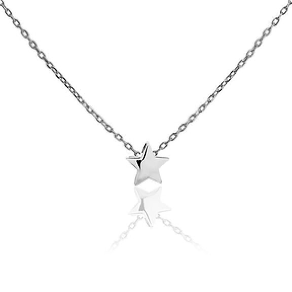Серебряная цепочка колье Звёздочка 028317 детальное изображение ювелирного изделия Серебряные колье