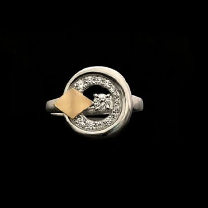 Серебряное кольцо Ромили 026821 детальное изображение ювелирного изделия Серебряные кольца