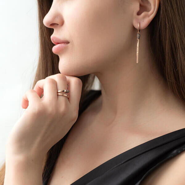 кольцо спичка из золота 585 кольцо спичка из золота 585