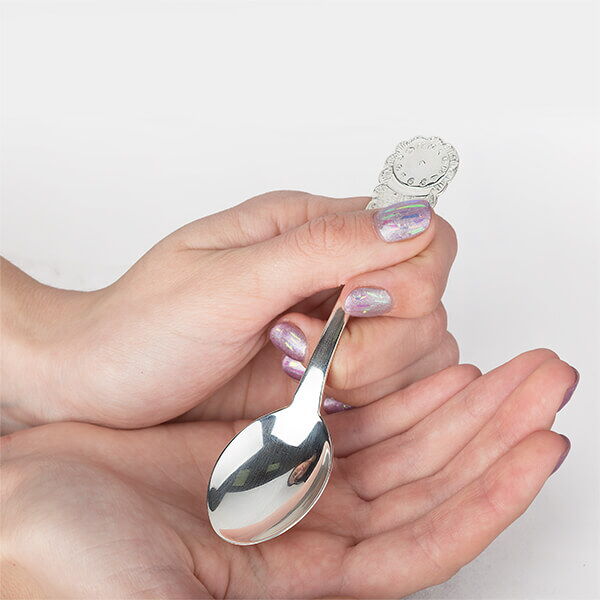 Серебряная ложка с часиками Серебряная ложка с часиками