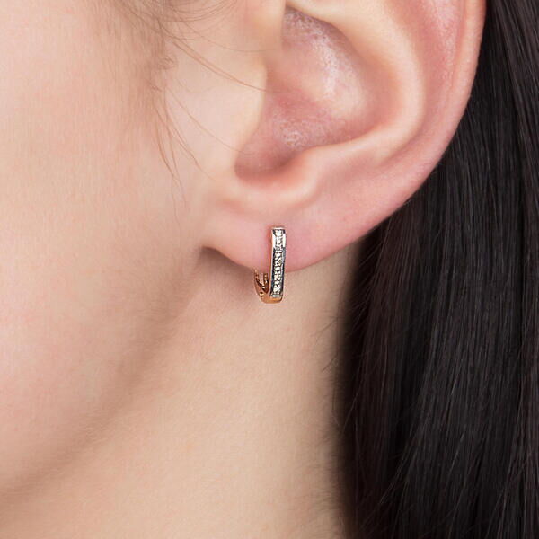 Золотые серьги с бриллиантом s21296  купить Золотые серьги с бриллиантом s21296  купить