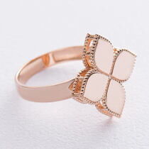 обзорное фото Золотое кольцо Четырехлистник 037774 Эксклюзивные кольца из золота обзорное фото Золотое кольцо Четырехлистник 037774  Эксклюзивные кольца из золота