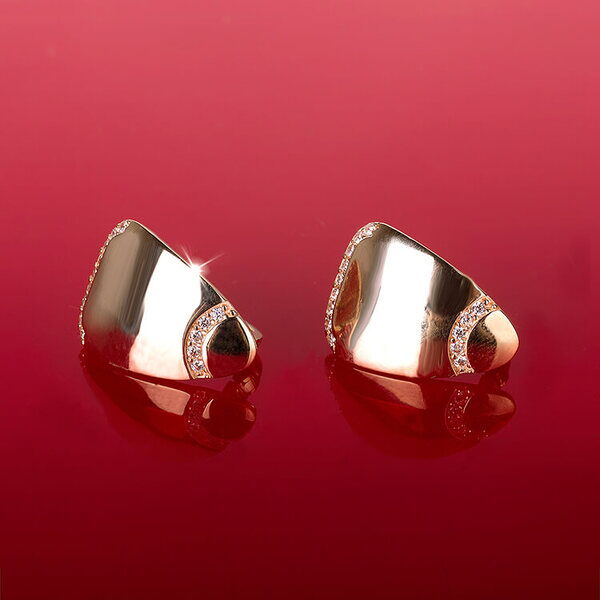 золотые серьги с фианитами золотые серьги с фианитами