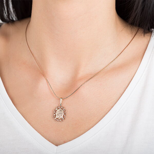 Золотой подвес Богородица Золотой подвес Богородица