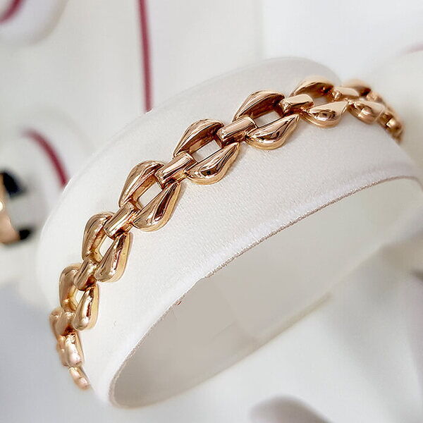 Золотой браслет Ролекс 031656 детальное изображение ювелирного изделия Золотые браслеты без камней Золотой браслет Ролекс 031656 детальное изображение ювелирного изделия Золотые браслеты без камней