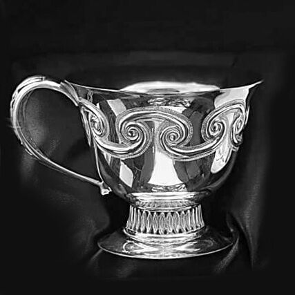 Срібний набір чашечка та блюдце 925 проби 038179 детальне зображення ювелірного виробу Срібний набір чашечка та блюдце 925 проби 038179 детальне зображення ювелірного виробу