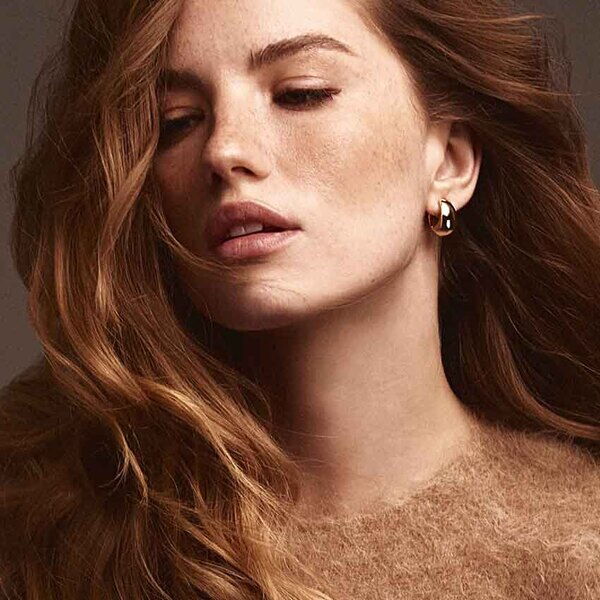 Трендовые массивные серьги в желтом золоте без вставок 039068 детальное изображение ювелирного изделия Золотые серьги без вставок Трендовые массивные серьги в желтом золоте без вставок 039068 детальное изображение ювелирного изделия Золотые серьги без вставок