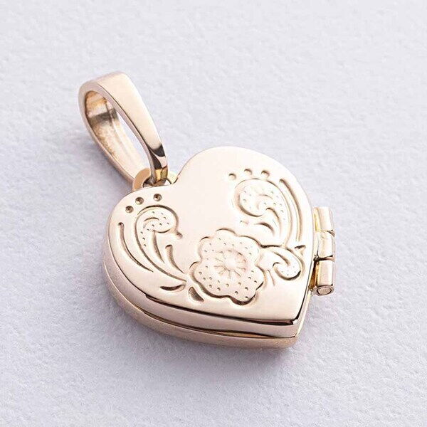 Кулон для фотографии Сердечко 038760 детальное изображение ювелирного изделия Золотые подвески без камней Кулон для фотографии Сердечко 038760 детальное изображение ювелирного изделия Золотые подвески без камней