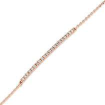 обзорное фото Нежный браслет из красного золота с бриллиантами 039191 Золотые браслеты с бриллиантом обзорное фото Нежный браслет из красного золота с бриллиантами 039191  Золотые браслеты с бриллиантом