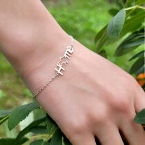 обзорное фото Серебряный браслет Моя родная Украина HOME 037393  Серебряные женские браслеты