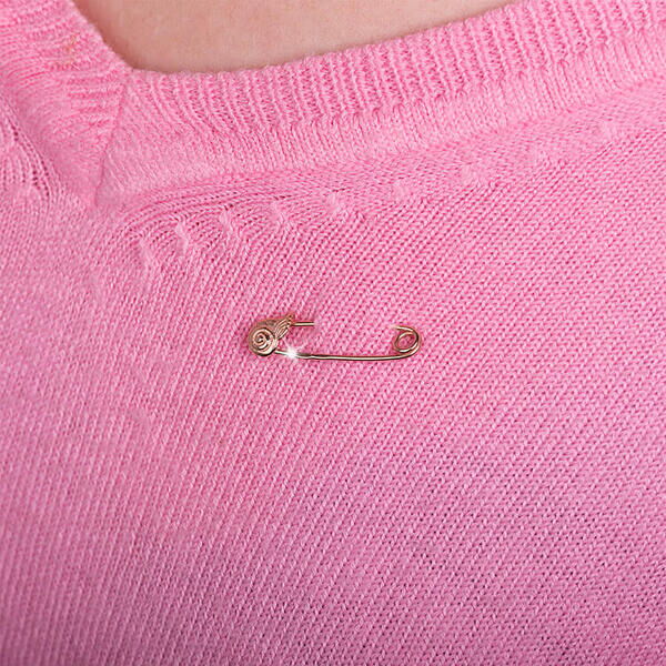 булавка Улитка золотая