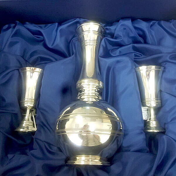 Серебряный набор кувшин и рюмки 031844 детальное изображение ювелирного изделия Наборы столового серебра