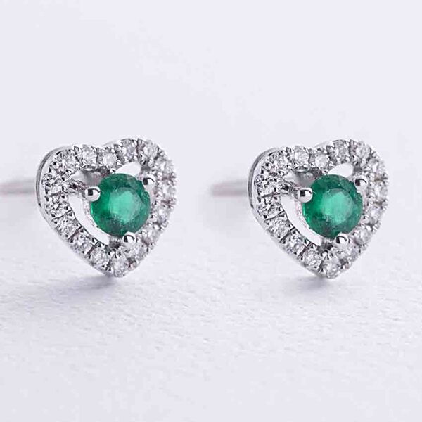 Золотые серьги с рубином и бриллиантом Сердце 038716 детальное изображение ювелирного изделия Золотые серьги с бриллиантами Золотые серьги с рубином и бриллиантом Сердце 038716 детальное изображение ювелирного изделия Золотые серьги с бриллиантами