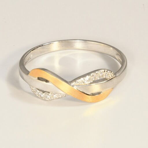 Серебряное кольцо Бесконечность 026795 детальное изображение ювелирного изделия Серебряные кольца Серебряное кольцо Бесконечность 026795 детальное изображение ювелирного изделия Серебряные кольца