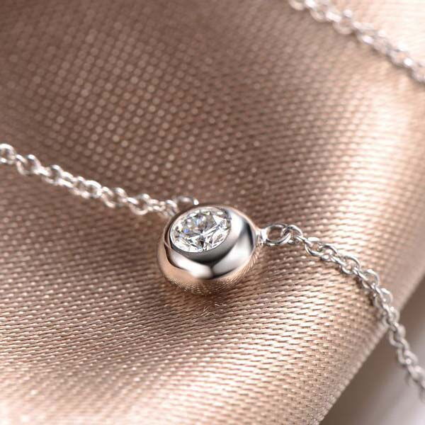 Кольє з діамантом в білому кольорі з платини 039216 детальне зображення ювелірного виробу Кольє з діамантом в білому кольорі з платини 039216 детальне зображення ювелірного виробу