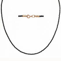 обзорное фото Колье с агатом с золотой застежкой 031693  Золотые колье с камнями