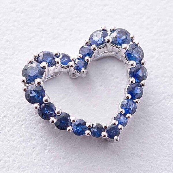 Золотой подвес с сапфиром Сердце 038762 детальное изображение ювелирного изделия Золотые кулоны с сапфиром Золотой подвес с сапфиром Сердце 038762 детальное изображение ювелирного изделия Золотые кулоны с сапфиром