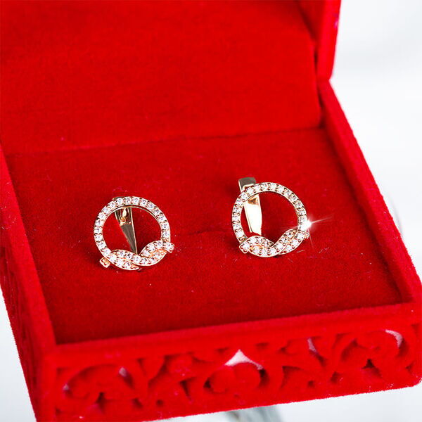 серьги с английским замком