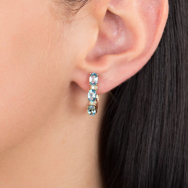 Золоті сережки з топазом 511691 детальне зображення ювелірного виробу Золоті сережки з топазом 511691 детальне зображення ювелірного виробу