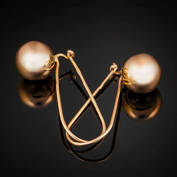 серьги на петельке шары серьги на петельке шары