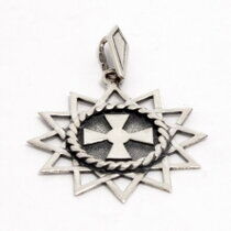 обзорное фото Серебряный подвес звезда Эрцгамма 026672  Серебряные подвески