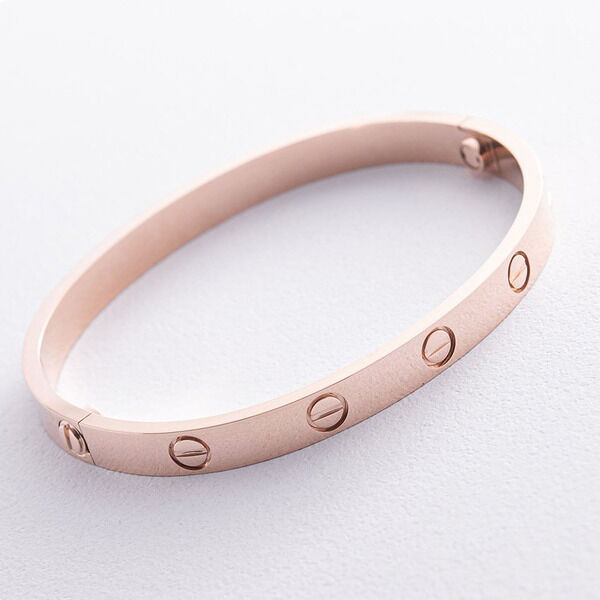 Жесткий браслет Love в красном золоте 038479 детальное изображение ювелирного изделия Жесткие браслеты из золота Жесткий браслет Love в красном золоте 038479 детальное изображение ювелирного изделия Жесткие браслеты из золота